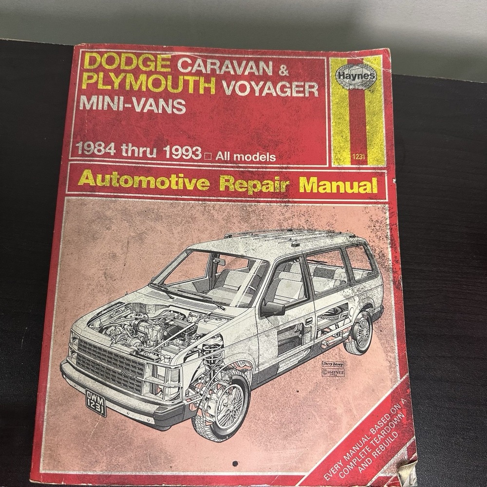 Haynes Repair Manual Dodge Caravan Plymouth Voyager 1984-1993‎ Mini-Vans 1231